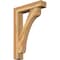 Ekena Millwork Legacy Block Rough Sawn Bracket w/ Offset Brace, Western Red Cedar, 6"W x 26"D x 38"H BKT0604X26X38LEC05RWR - alternate 1